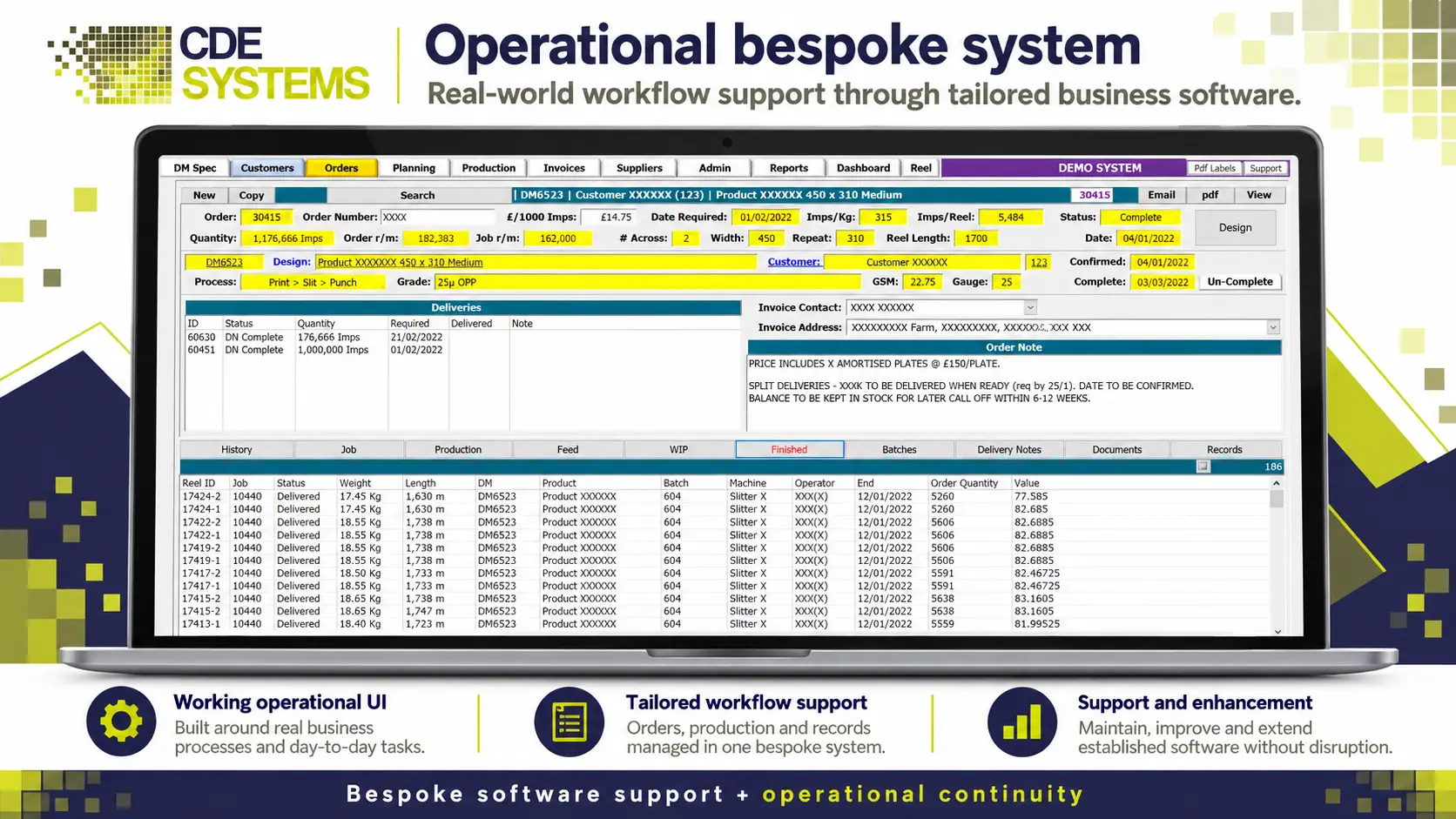 Bespoke job management system built for a UK business