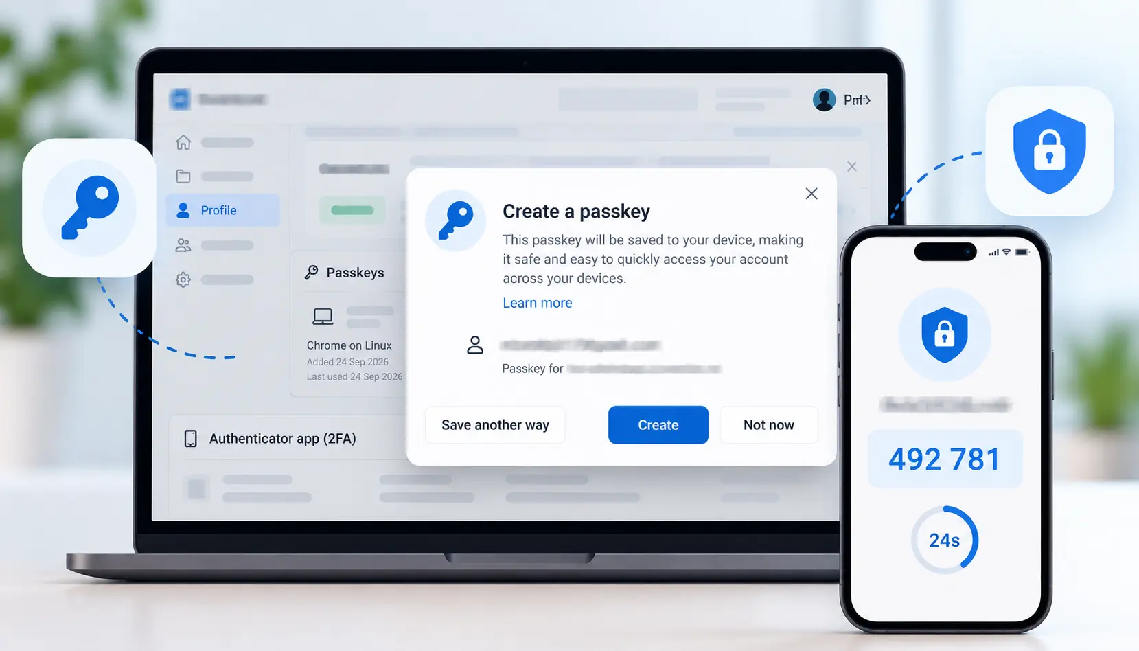Secure sign-in for a business web application; shared operational database with separated customer views and access controls